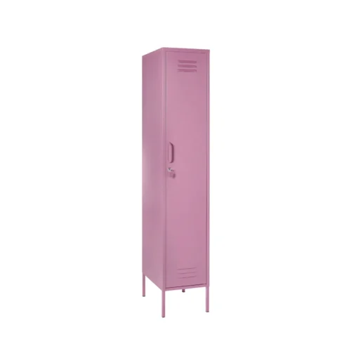 Vertical Metal Storage Cabinet Color Pale Violet Red